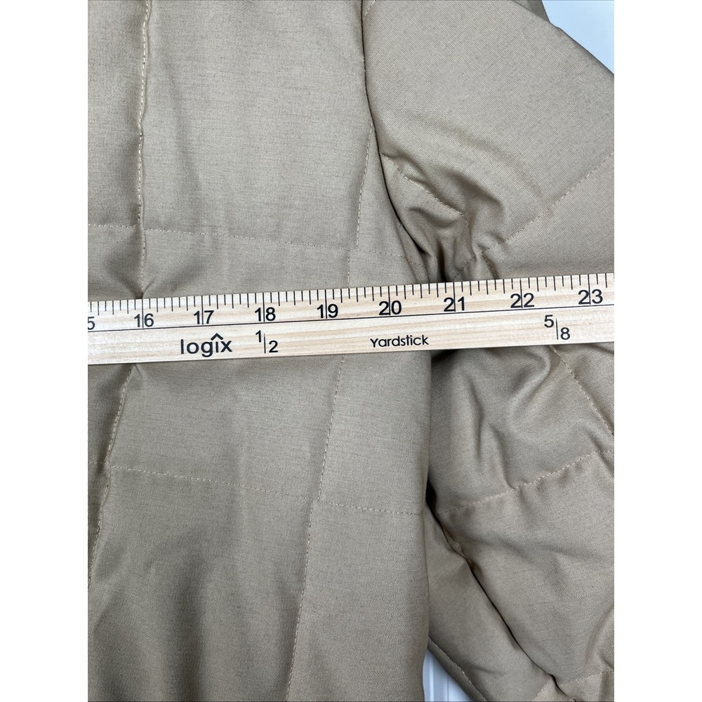 Vintage JCPenny Parka Coat Khaki Color Puffer Design 70s Era Hood Men's LL - Picture 15 of 15